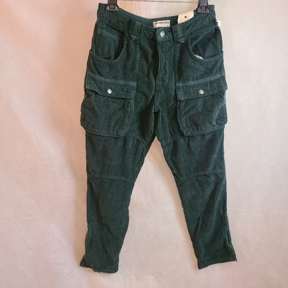 We the Free The London Calling Low Rise Tapered Leg Cargo Corduroy Pants Sz 26 - Picture 8 of 9